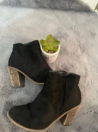 Botines negros mujer talla 38
