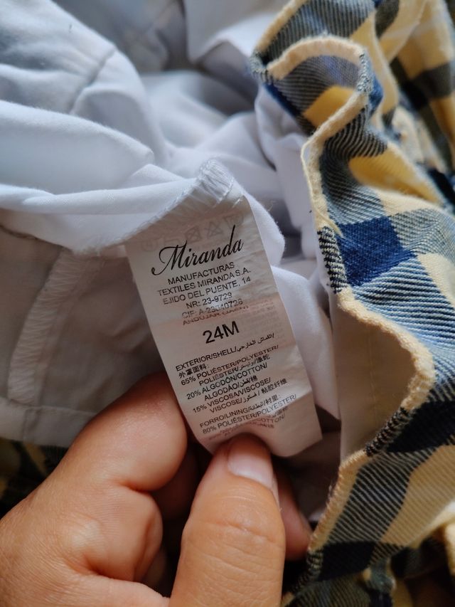 Vestido niña cuadros - 24meses