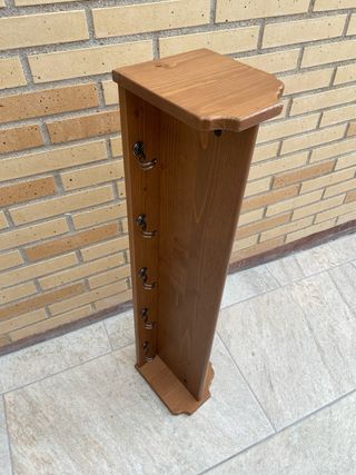 Estantería con 5 ganchos - Madera