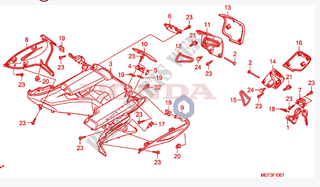 Tapa lateral Honda Silverwing