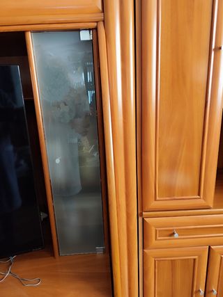 Mueble TV madera nogal