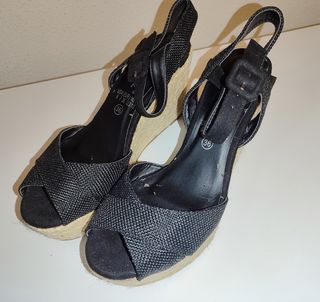 Sandalias cuña negras Marypaz 36