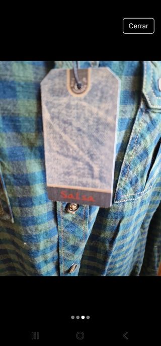 Camisa Guess S - Cuadros Azul-Verde