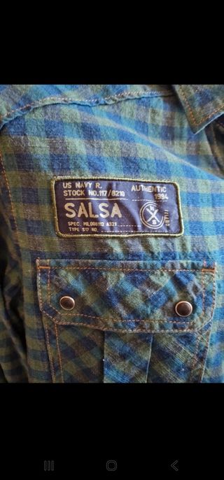 Camisa Guess S - Cuadros Azul-Verde