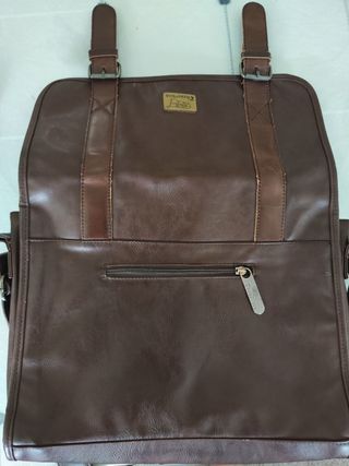 Bolso bandolera three-box marrón