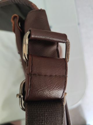 Bolso bandolera three-box marrón