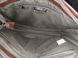 Bolso bandolera three-box marrón