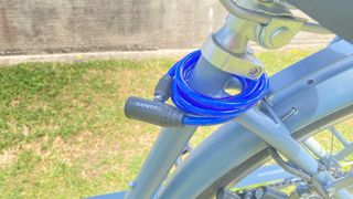 Bicicleta paseo clásica azul