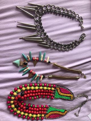 3 Collares Multicolor