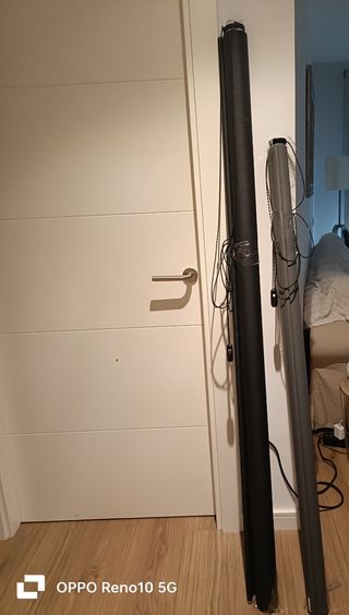 Cortinas gris oscuro y gris un poco más claro