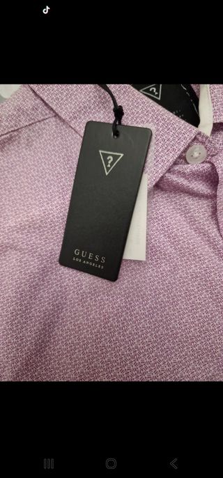 Camisa GUESS morada talla S