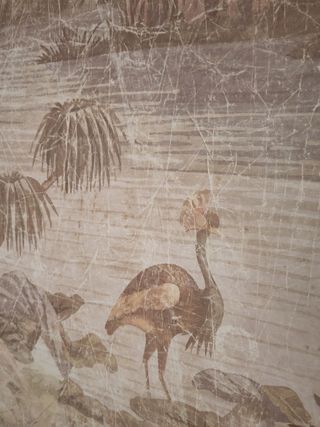 Mapa vintage: Póster grande con escena naturaleza