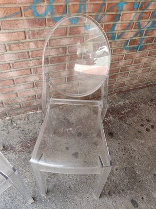 2 Sedie Kartell Ghost trasparenti
