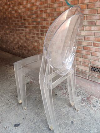 2 Sedie Kartell Ghost trasparenti