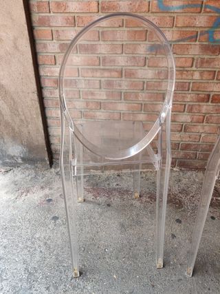 2 Sedie Kartell Ghost trasparenti