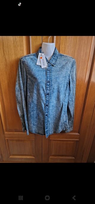 Camisa vaquera Guess azul - Talla S