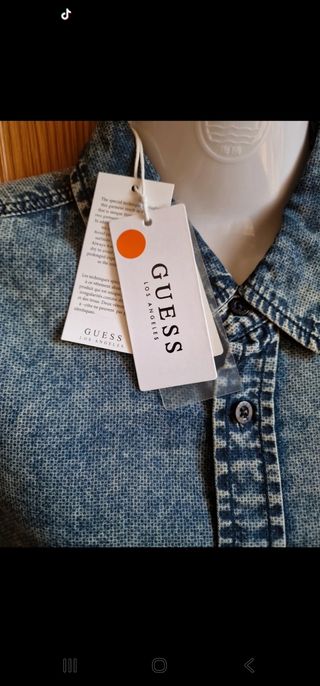 Camisa vaquera Guess azul - Talla S