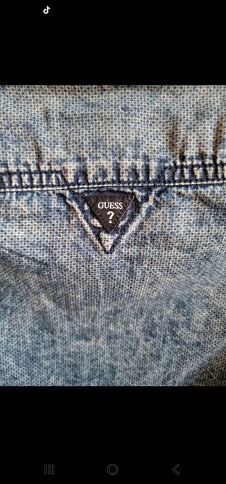 Camisa vaquera Guess azul - Talla S
