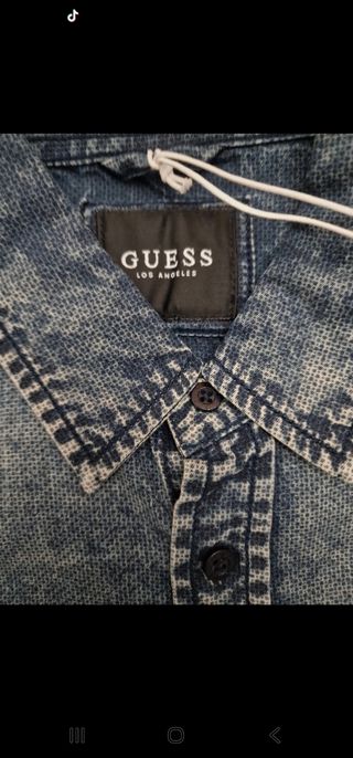 Camisa vaquera Guess azul - Talla S