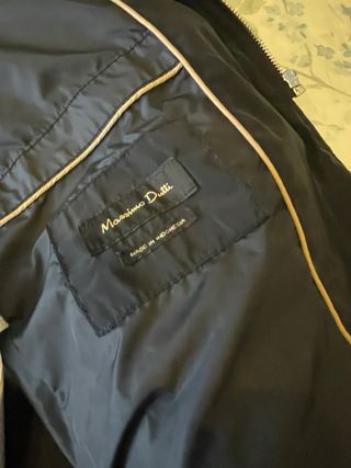 Chaqueta acolchada Massimo Dutti azul marino