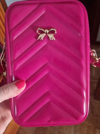 Bolsito bandolera rosa