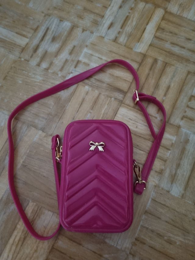 Bolsito bandolera rosa