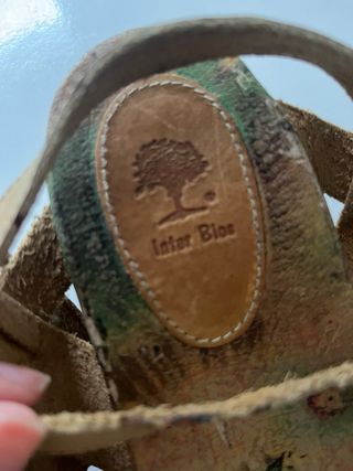 Sandalias cuña Inter Bios 39 - amarillas
