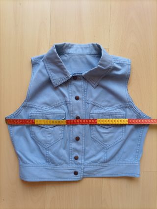 Cazadora/Chaleco vaquera sin mangas