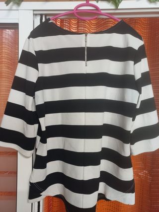 Blusa rayas Promod - Blanco&Negro