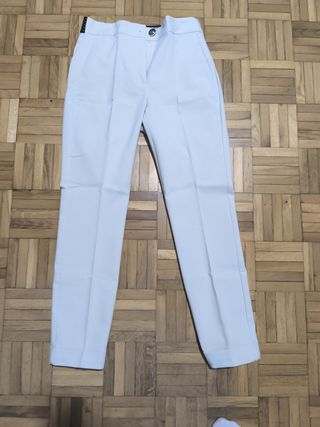 Pantalón Zara blanco -talla S