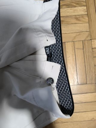 Pantalón Zara blanco -talla S