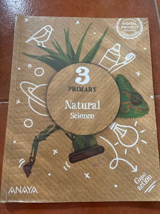 Libro texto Natural sciences 3 primaria Anaya 