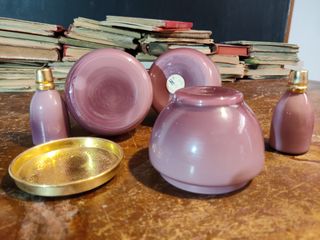 Set opalina lila vintage