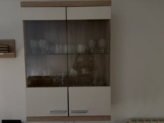 Mueble salón - Madera y cristal