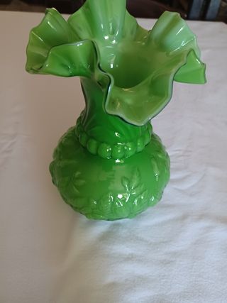 Jarra vidro opalino verde