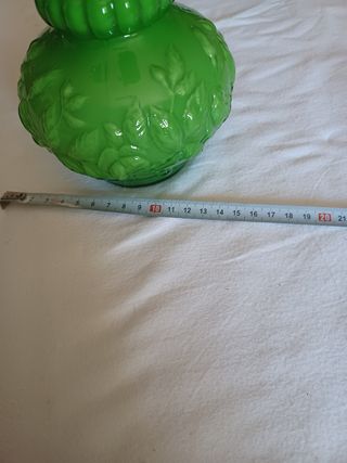 Jarra vidro opalino verde