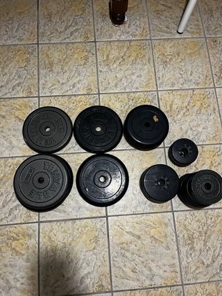Discos peso gimnasio - 107kg