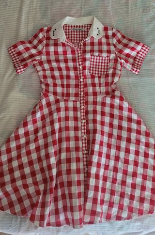 Vestido Maggie Sweet cuadros rojos