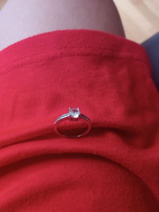 Anillo solitario plata mujer 16mm