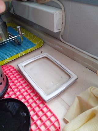 Macetero bonsái cerámico blanco y marrón