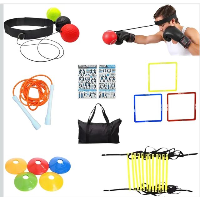 Kit entrenamiento completo de boxeo agilidad