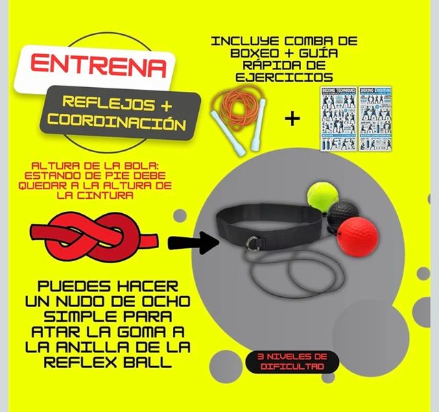 Kit entrenamiento completo de boxeo agilidad