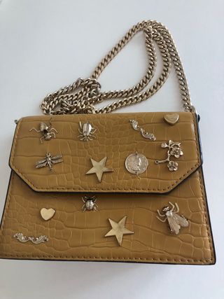 Bolso bandolera dorado