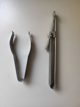 Pinzas revelado foto vintage