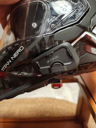Casco moto SMK Titan Nero Carbono