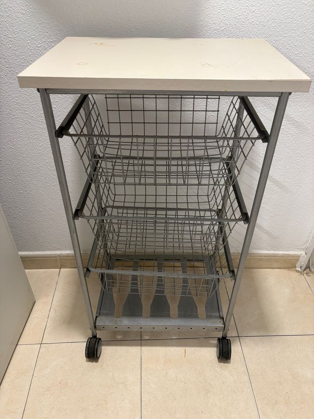 Carrello da cucina con 3 cestelli