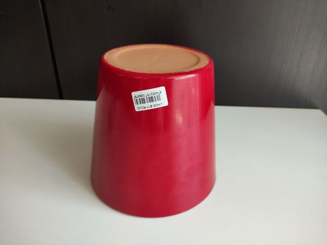 Tiesto cerámica roja 17cm