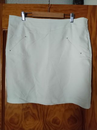 Falda blanca kiabi - Mini