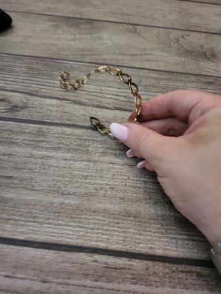 Pulsera y anillo dorados | acero 18k