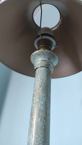 Lampada comodino conparalume in stoffa